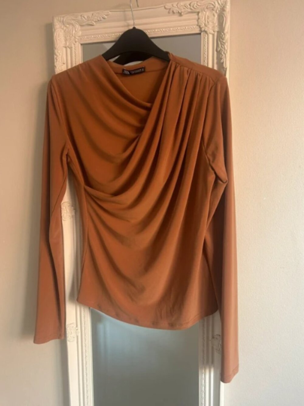 Zara brown top 🤎